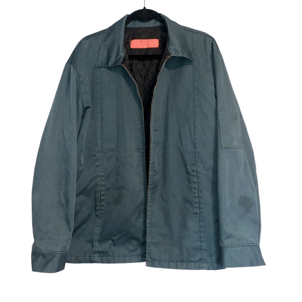 Red Kap Quilted Lining Full Zip Work Jacket Size Large